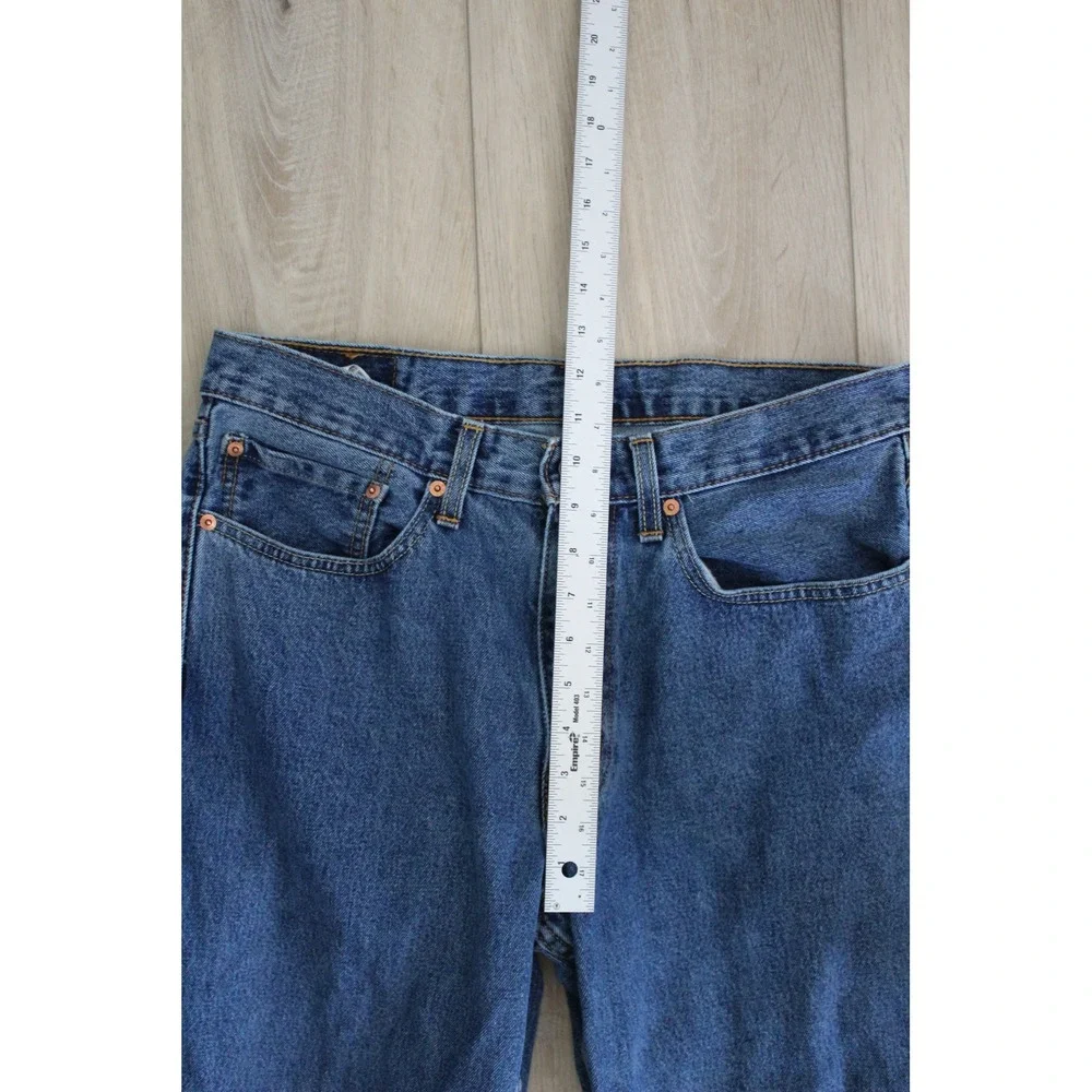 Levi's 550 Relaxed Fit Tapered Leg Jeans Mens 34x32 Medium Wash Blue 100% Cotton